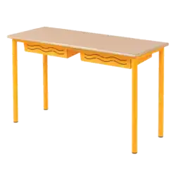 TABLE BERMUDES mélaminé chant ABS - 130 x 50 cm