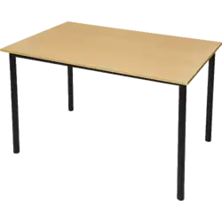 TABLE BERMUDES mélaminé chant ABS - 140 x 70 cm