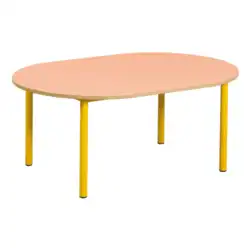 TABLE BERMUDES mélaminé chant ABS - 130 x 90 cm