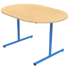 TABLE BERMUDES mélaminé chant ABS - 130 x 90 cm