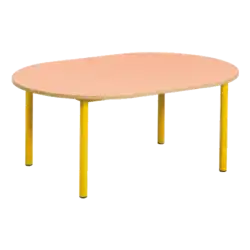 TABLE BERMUDES stratifié chant ABS - 130 x 90 cm