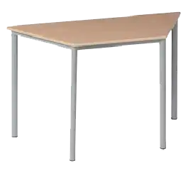 TABLE SCOLAIRE BERMUDES TRAPEZE 120 primaire roulettes intégrées