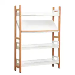 RAYONNAGE BREST piètement bois - H150 cm 1 tablette inclinée