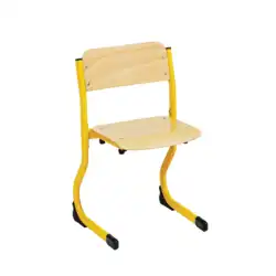 CHAISE SCOLAIRE CAT piètement luge - empilable appui sur table