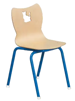CHAISE CHAT 4 pieds - empilable embouts insonorisants