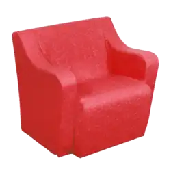 CHAUFFEUSE 1 place mousse - Tissu enduit Hauteur 42 cm