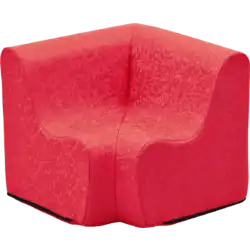 CHAUFFEUSE d'angle mousse - Tissu enduit Hauteur 42 cm