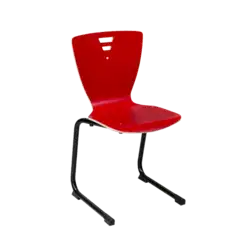 CHAISE CLASSIQUE piètement luge - empilable coque stratifié 2 faces