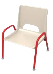 CHAISE MATERNELLE 4 pieds - coque plastique avec accoudoirs