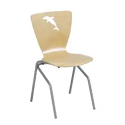 CHAISE DAUPHIN 4 pieds appui sur table - empilable