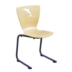 CHAISE DAUPHIN piètement luge - empilable appui sur table