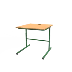 TABLE INFORMATIQUE REGLABLE mélaminé chant ABS - 80 x 50 cm
