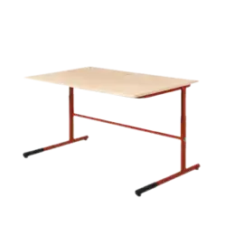 TABLE INFORMATIQUE REGLABLE mélaminé chant ABS - 120 x 80 cm