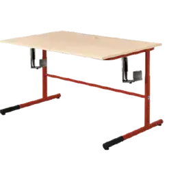 TABLE INFORMATIQUE REGLABLE mélaminé chant ABS - 120 x 80 cm avec support tour info
