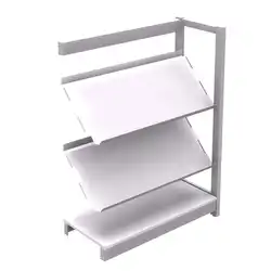 BIBLIOTHEQUE JUPITER Elément suivant - H120 cm 2 tablettes inclinées