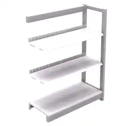 BIBLIOTHEQUE JUPITER Elément suivant - H120 cm 2 tablettes droites