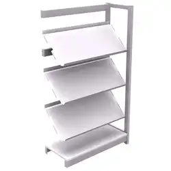 BIBLIOTHEQUE JUPITER Elément suivant - H150 cm 3 tablettes inclinées