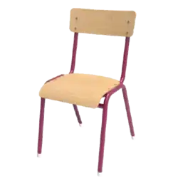 CHAISE LOANNE 4 pieds - empilable tube aluminium