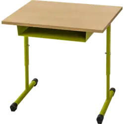 Table Réglable Lolipop 1 Place avec Casier 60 x 50 cm