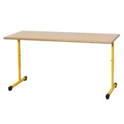 TABLE SCOLAIRE REGLABLE LOLIPOP mélaminé chant ABS - 120 x 50 cm