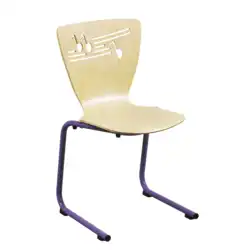 CHAISE MUSIQUE piètement luge - empilable appui sur table