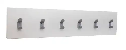 PATERE MURAL OPALINE 6 crochets - L120 cm