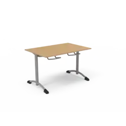TABLE OXYGENE stratifié chant ABS - 120 x 80 cm appui sous table