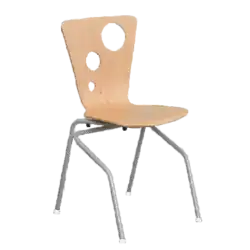 CHAISE OXYGENE 4 pieds appui sur table - empilable embout insonorisant