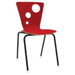 CHAISE OXYGENE 4 pieds - empilable embouts insonorisants coque stratifié 2 faces