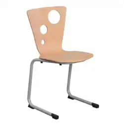 CHAISE OXYGENE piètement luge - empilable appui sur table