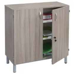 ARMOIRE BASSE 2 portes battantes  - L115 cm sur piètement