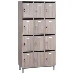 BLOC 12 CASES porte lettre - L85 cm à clés