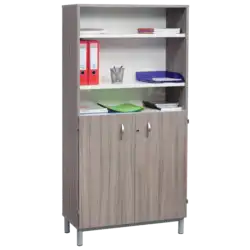 ARMOIRE HAUTE 2 portes battantes  - L85 cm 2 étagères