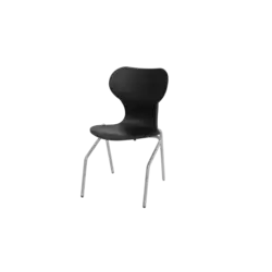 CHAISE *gamme Plassino* Coque Polypropylène 4 pieds appui sur table