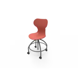 CHAISE MOROCO Réglable.35 à 55 cm Coque Polypropylène roulettes auto-freinée