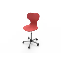 CHAISE SCOLAIRE Réglable.42 à 54 cm Coque Polypropylène repose pied roulettes