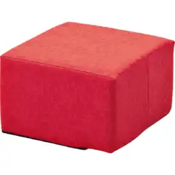 POUF CARRE mousse - Tissu enduit H26 cm