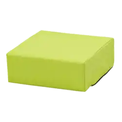 POUF CARRE mousse - Tissu enduit H15 cm