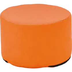 POUF ROND mousse - Tissu enduit H32 cm