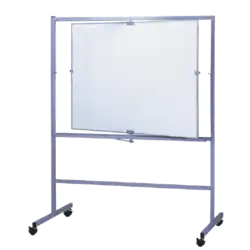 TABLEAU PIVOTANT 1 face blanche et 1 verte - 120 x 100 cm