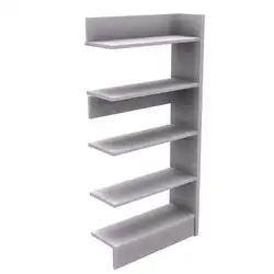 RAYONNAGE SATURNE structure mélaminé - H180 cm 5 tablettes droites