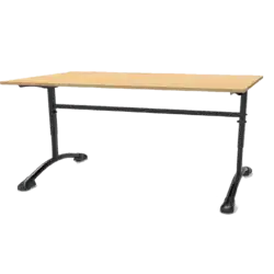 TABLE REGLABLE SHETLAND stratifié chant ABS - 200 x 80 cm