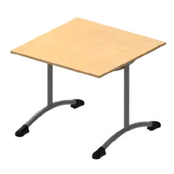 TABLE SHETLAND stratifié chant ABS - 80 x 80 cm