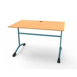TABLE INFORMATIQUE SHETLAND mélaminé chant ABS - 120 x 80 cm