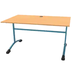 TABLE INFORMATIQUE SHETLAND mélaminé chant ABS - 160 x 80 cm