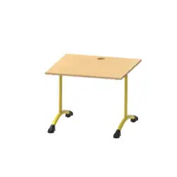 TABLE INFORMATIQUE SHETLAND mélaminé chant ABS - 80 x 80 cm