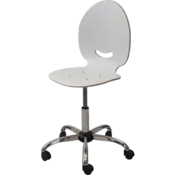 CHAISE REGLABLE SMILE sur roulettes - coque stratifié 2 faces