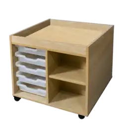 TABLE D'ACTIVITE Ht 76 cm avec roulettes