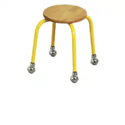 TABOURET BAS sur roulettes - Ø30 cm