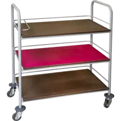 TABLE ROULANTE 3 plateaux stratifiés - L80 cm